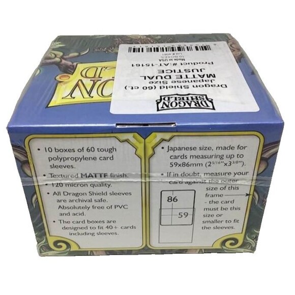 Dragon Shield Japanese Size Matte Dual Justice Case 10 Boxes AT-15161 USA NEW - Picture 4 of 7